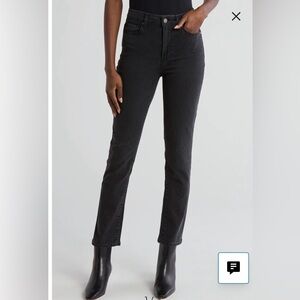 PAIGE Women’s Faded Black Charcoal Hoxton Slim Jeans